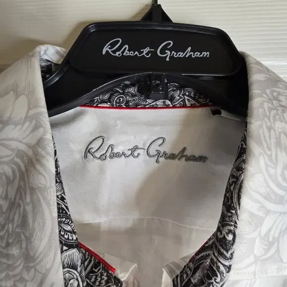 Robert Graham Grenashe Pinot Noir Long Sleeve Shirt Large Button Up - Picture 2 of 6